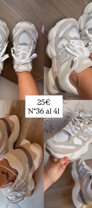 Deportivas NB Beige