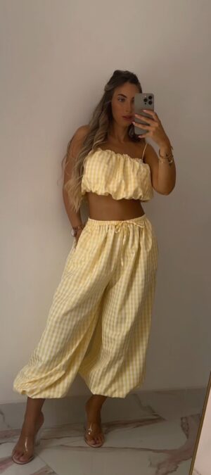 Conjunto globo amarillo vichi
